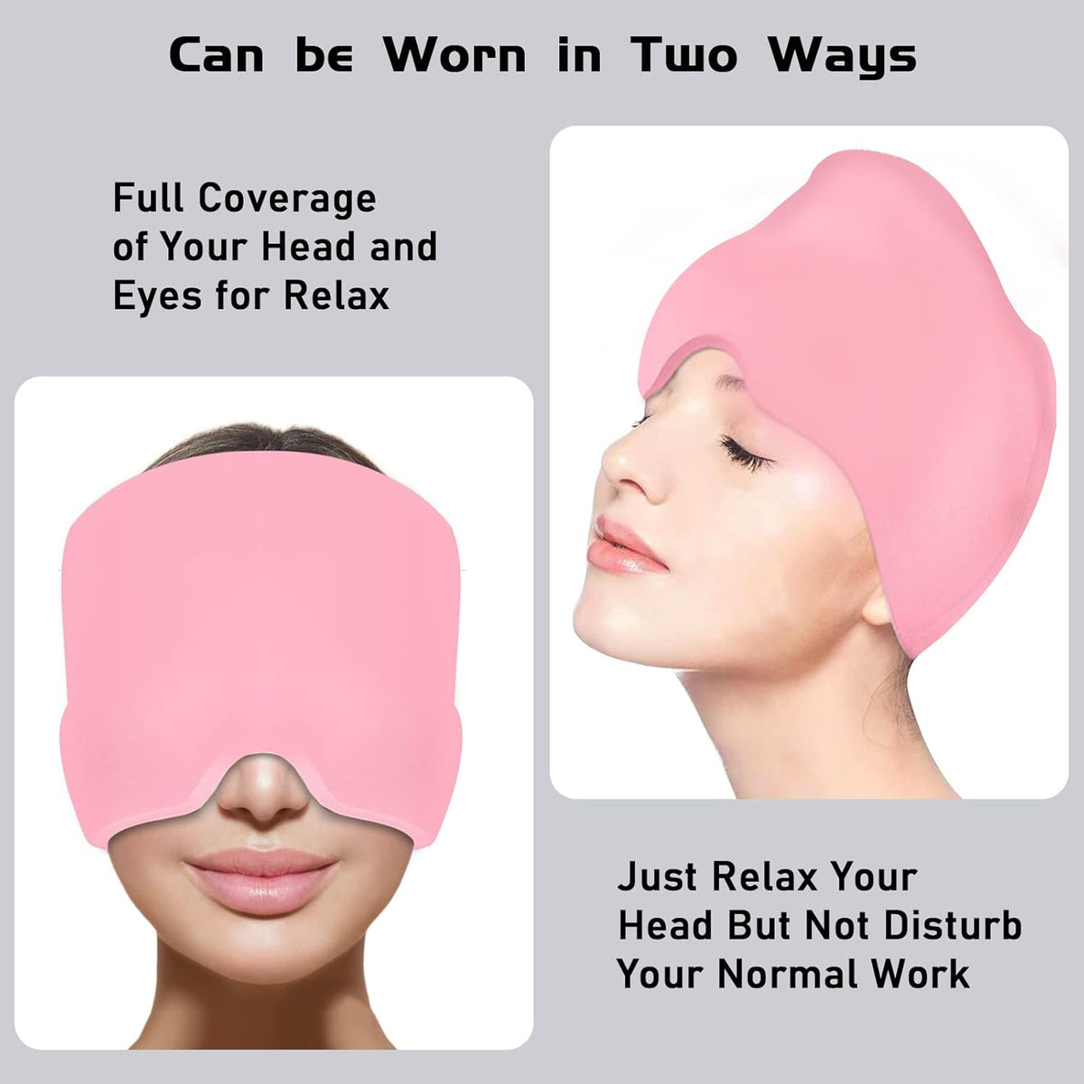 Migraine Relief Gel Cap – Hot & Cold Therapy Hat for Instant Headache Relief | Usmira Mart