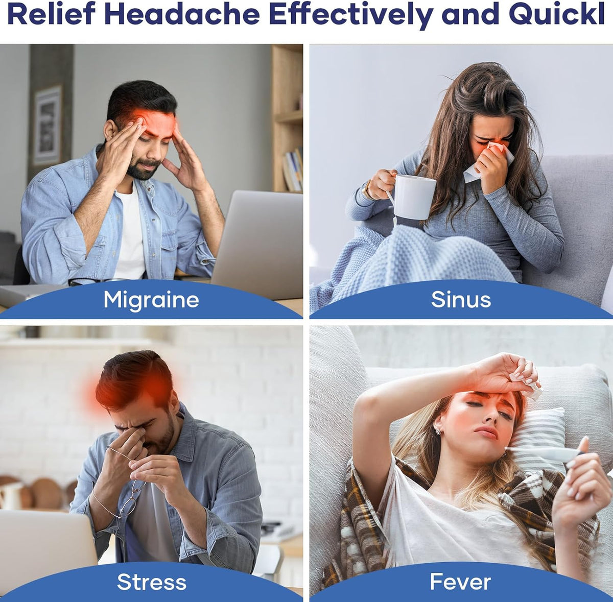 Migraine Relief Gel Cap – Hot & Cold Therapy Hat for Instant Headache Relief | Usmira Mart