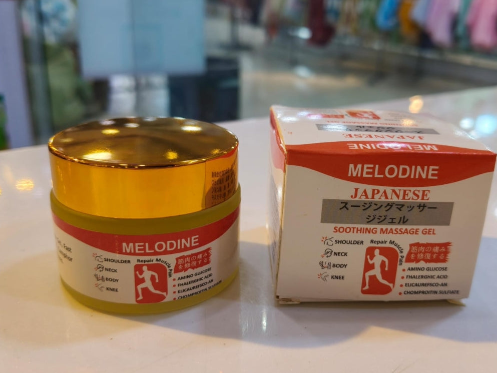 Melodine Japanese Soothing Massage Gel (50g) – For Neck, Shoulder, Knee & Muscle Pain Relief - Fast Acting
