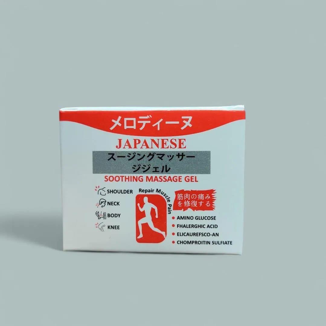 Melodine Japanese Soothing Massage Gel (50g) – For Neck, Shoulder, Knee & Muscle Pain Relief - Fast Acting