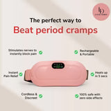 Period Cramp Relief Electric Heating Belt Massager | Luxury Desires