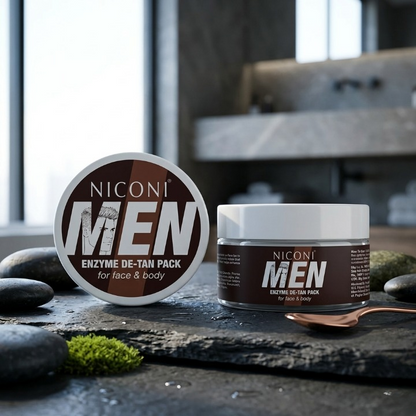 Niconi Men Enzyme De-Tan Cream – Face & Body | 100ml